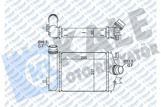 KALE 375770 Turbo Radyatoru (Intercooler) Clio V 1.0tce 20> Micra V (Brazing) [255x217x50]
